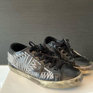 Golden Goose Black Superstar Sneakers